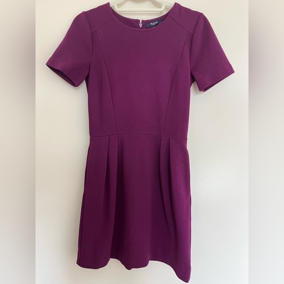 Modcloth Dresses & Skirts - ModCloth Gallerist Ponte Dress Size 2 Eggplant Purple